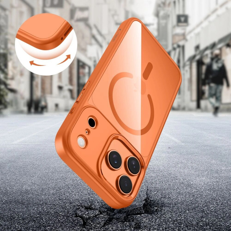 Tech-Protect MagMat MagSafe etui do Apple iPhone 17 Pro Max, kosmicznie pomarańczowe/przezroczyste