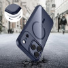 Tech-Protect MagMat MagSafe etui do Apple iPhone 17 Pro Max, głęboko niebieskie/przezroczyste