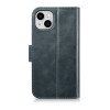 iCarer Oil Wax Wallet Case 2in1 etui skórzane z klapką do iPhone 14 Plus, Anti-RFID, niebieskie (WMI14220723-BU)