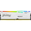 Kingston FURY Beast 16 GB DDR5-5600 CL40 moduł pamięci DIMM, RGB, biały, KF556C40BWA-16
