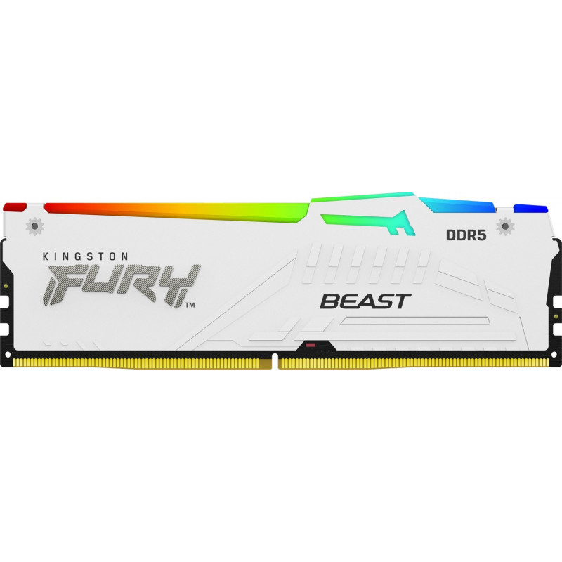 Kingston FURY Beast 16 GB DDR5-5600 CL40 moduł pamięci DIMM, RGB, biały, KF556C40BWA-16
