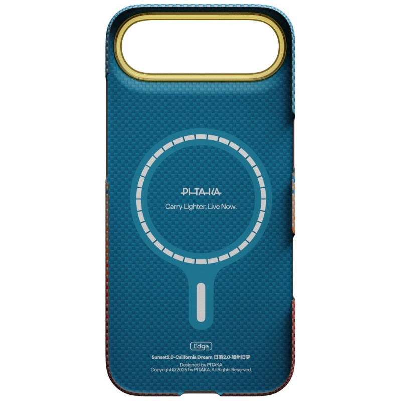 PITAKA Edge Case California Dream 01 etui do Apple iPhone Air, zachód słońca