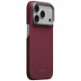 Etui PITAKA Edge Case Argyle MagSafe do Apple iPhone 18 Pro / 17 Pro, bordowe