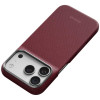 Etui PITAKA Edge Case Argyle MagSafe do Apple iPhone 18 Pro / 17 Pro, bordowe