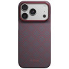 Etui PITAKA Edge Case Argyle MagSafe do Apple iPhone 18 Pro / 17 Pro, niebiesko-czerwone