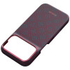 Etui PITAKA Edge Case Argyle MagSafe do Apple iPhone 18 Pro / 17 Pro, niebiesko-czerwone