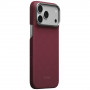Etui PITAKA Edge Case Argyle MagSafe do Apple iPhone 18 Pro Max / 17 Pro Max, bordowe
