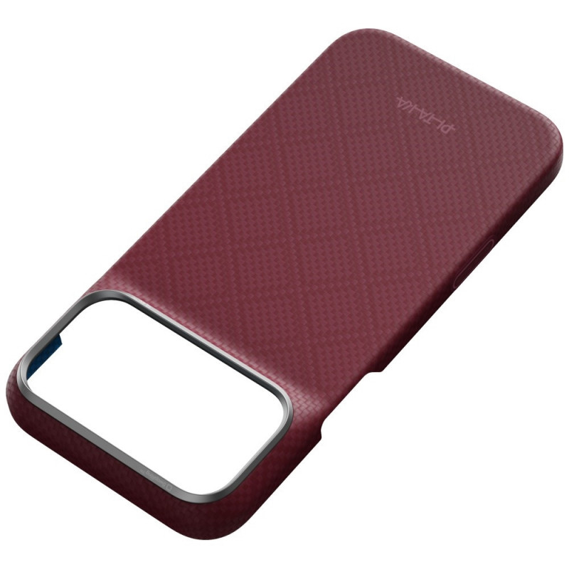 Etui PITAKA Edge Case Argyle MagSafe do Apple iPhone 18 Pro Max / 17 Pro Max, bordowe