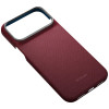 Etui PITAKA Edge Case Argyle MagSafe do Apple iPhone 18 Pro Max / 17 Pro Max, bordowe