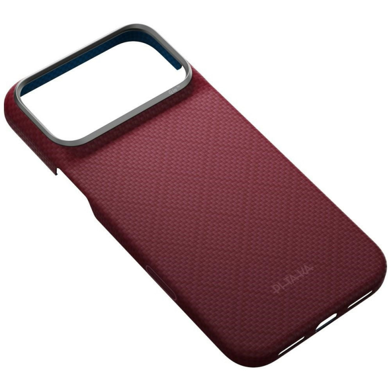 Etui PITAKA Edge Case Argyle MagSafe do Apple iPhone 18 Pro Max / 17 Pro Max, bordowe