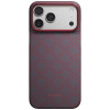 Etui PITAKA Edge Case Argyle MagSafe do Apple iPhone 18 Pro Max / 17 Pro Max, niebiesko-czerwone