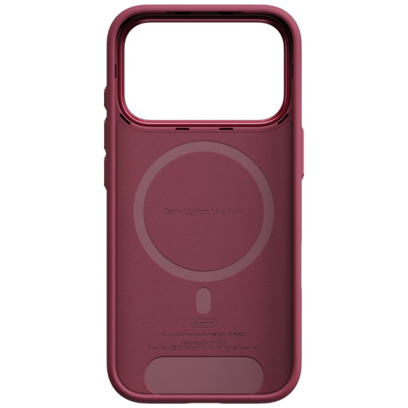 Etui PITAKA Summa Case do Apple iPhone 18 Pro / 17 Pro, bordowe