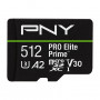 PNY PRO Elite Prime karta pamięci microSDXC 512 GB, UHS-I, Class 10, U3, V30, P-SDU512V32200PEP-GE