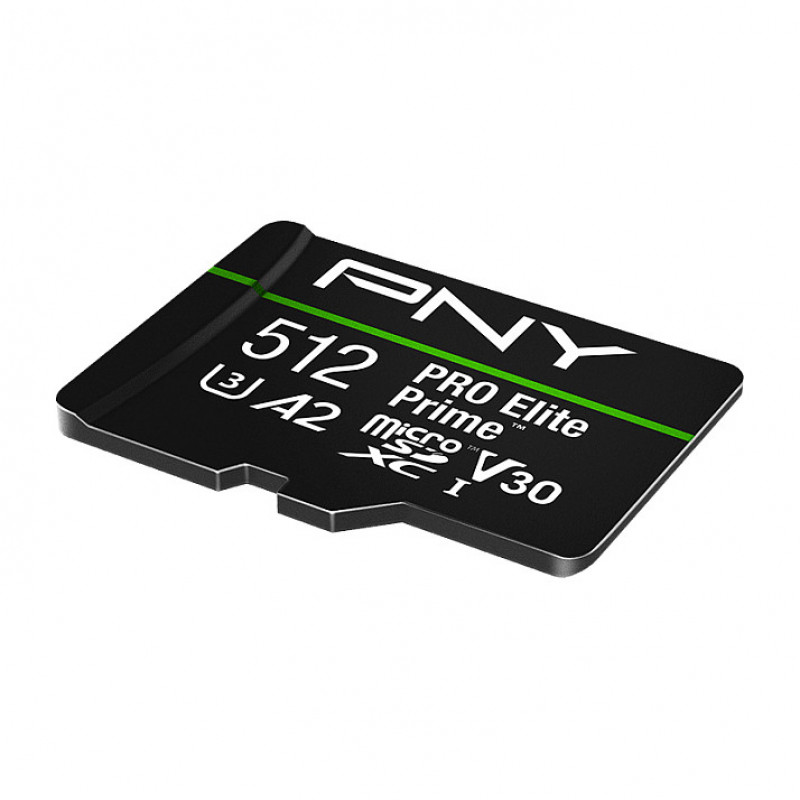 PNY PRO Elite Prime karta pamięci microSDXC 512 GB, UHS-I, Class 10, U3, V30, P-SDU512V32200PEP-GE
