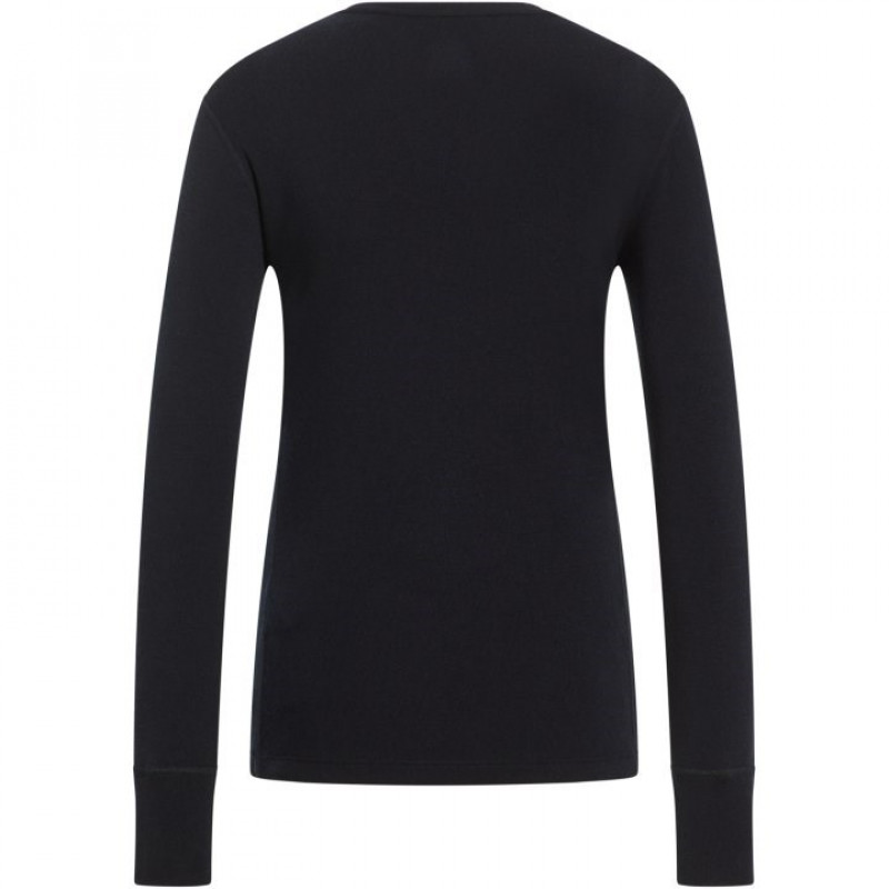 Odlo BL TOP MERINO 260 damska koszulka bazowa z długim rękawem i okrągłym dekoltem, rozmiar S, czarna