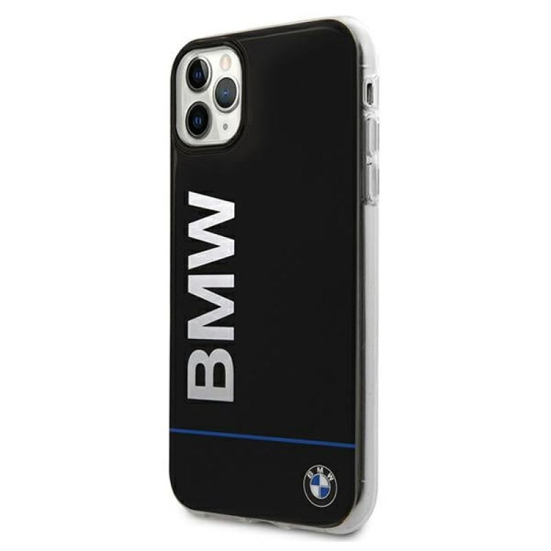 BMW BMHCN65PCUBBK Apple iPhone 11 Pro Max etui twarde Signature Printed Logo, czarny