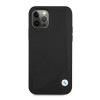 BMW BMHCP12LRCDPK Apple iPhone 12 Pro Max etui twarde Leather Deboss, czarny