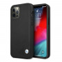 BMW BMHCP12MRCDPK Apple iPhone 12 / 12 Pro etui twarde Leather Deboss, czarny