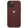 BMW BMHCP13SRSPPR Apple iPhone 13 mini etui twarde Leather Curve Perforate, czerwone