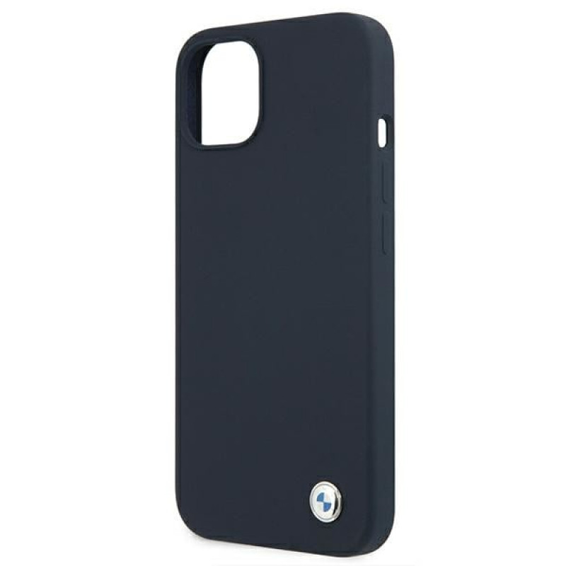 BMW BMHCP13SSILNA Apple iPhone 13 mini etui twarde Silicone Signature, Navy