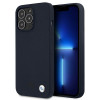 BMW BMHCP13XSILNA Apple iPhone 13 Pro Max etui twarde Silicone Signature, Navy