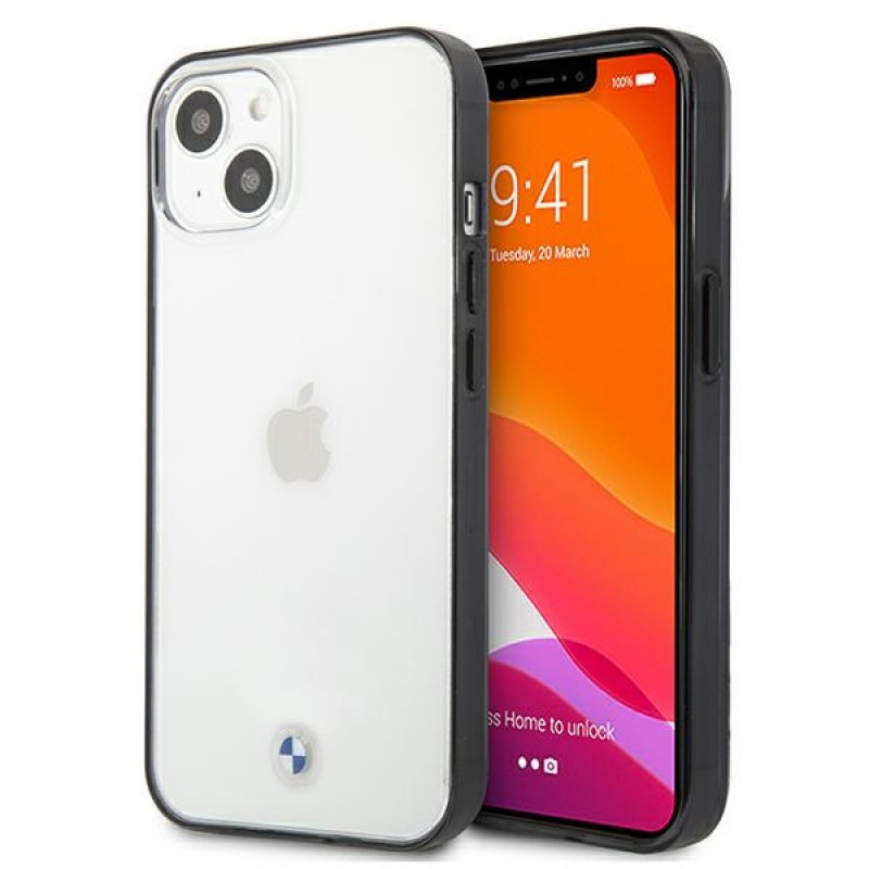 BMW BMHCP13SPCUMRBK Apple iPhone 13 mini etui twarde Signature Collection, przezroczyste