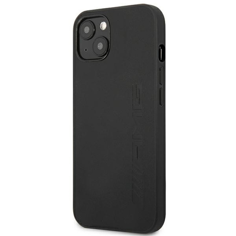 Mercedes-AMG AMHCP14MDOLBK Apple iPhone 14 Plus / 15 Plus etui twarde Leather Hot Stamped, czarny