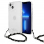 Guess GUHCP13SKPSBK Apple iPhone 13 mini etui twarde Black Pearl, przezroczyste