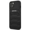 Mercedes-AMG AMHCP14MGSEBK Apple iPhone 14 Plus / 15 Plus etui twarde, Leather Debossed Lines, czarny