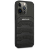 Mercedes-AMG AMHCP14XGSEBK Apple iPhone 14 Pro Max etui twarde, Leather Debossed Lines, czarny