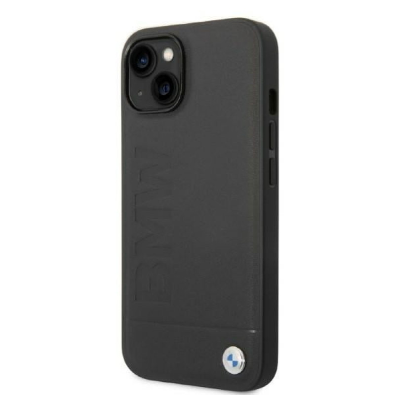 BMW BMHMP14SSLLBK Apple iPhone 14 etui twarde, Signature Logo Imprint MagSafe, czarny
