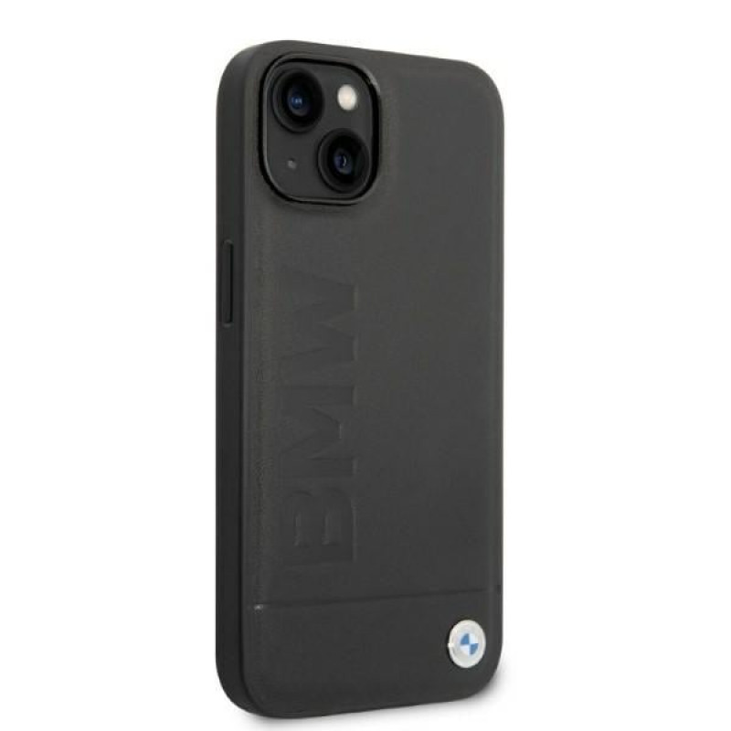 BMW BMHMP14SSLLBK Apple iPhone 14 etui twarde, Signature Logo Imprint MagSafe, czarny