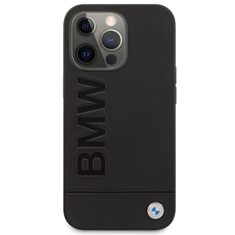 BMW BMHMP14XSLLBK Apple iPhone 14 Pro Max etui twarde, Signature Logo Imprint MagSafe, czarny