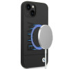 BMW BMHMP14MSLBLBK Apple iPhone 14 Plus / 15 Plus etui twarde, Silicone Signature Logo MagSafe, czarny