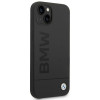 BMW BMHMP14MSLBLBK Apple iPhone 14 Plus / 15 Plus etui twarde, Silicone Signature Logo MagSafe, czarny