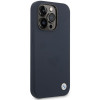 BMW BMHMP14XSILNA etui Apple iPhone 14 Pro Max, Silicone Metal Logo MagSafe, navy