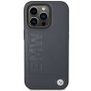 BMW BMHMP14XSLLNA Apple iPhone 14 Pro Max etui twarde, Leather Hot Stamp MagSafe, navy