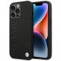 BMW BMHCP14XSLLBK etui Apple iPhone 14 Pro Max, Leather Stamp, czarny