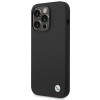 BMW BMHCP14LSILBK etui Apple iPhone 14 Pro, Silicone Metal Logo, czarny