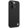 BMW BMHCP14LSILBK etui Apple iPhone 14 Pro, Silicone Metal Logo, czarny