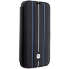 BMW BMBKP14L22RVSK Leather Stamp Blue Lines etui książkowe dla Apple iPhone 14 Pro 6.1", czarne