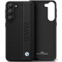 BMW BMHCS23M22RDPK Leather Textured & Stripe etui twarde do Samsung Galaxy S23+ (S916), czarny