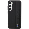 BMW BMHCS23M22RDPK Leather Textured & Stripe etui twarde do Samsung Galaxy S23+ (S916), czarny