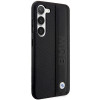 BMW BMHCS23M22RDPK Leather Textured & Stripe etui twarde do Samsung Galaxy S23+ (S916), czarny