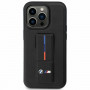 Etui BMW Grip Stand Hot Stamp dla Apple iPhone 14 / 15 / 13, czarne