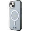 BMW BMHMP14MHCRS Silver Ring MagSafe etui twarde na Apple iPhone 14 Plus / 15 Plus, przezroczyste