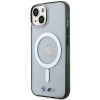 BMW BMHMP14SHCRS Silver Ring MagSafe etui twarde na Apple iPhone 14, przezroczyste