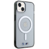 BMW BMHMP14SHCRS Silver Ring MagSafe etui twarde na Apple iPhone 14, przezroczyste