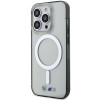 BMW BMHMP14XHCRS Silver Ring MagSafe etui twarde na Apple iPhone 14 Pro Max, przezroczyste