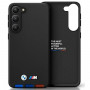 BMW BMHCSA5422PTDK Leather Stamp Tricolor etui twarde na Samsung Galaxy A54 (A546), czarne